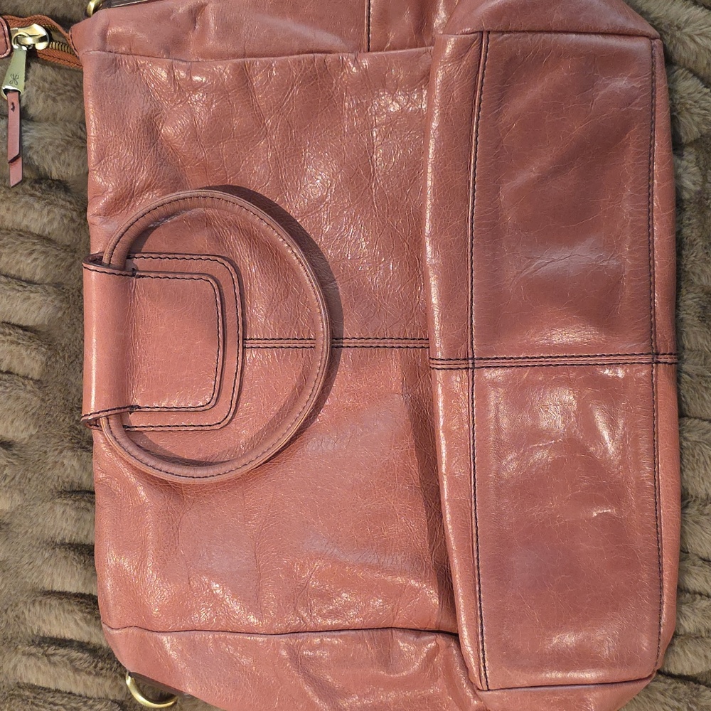HOBO Women's Dusty Rose Sheila Leather Hobo Bag Ex Cond - Picture 7 of 7